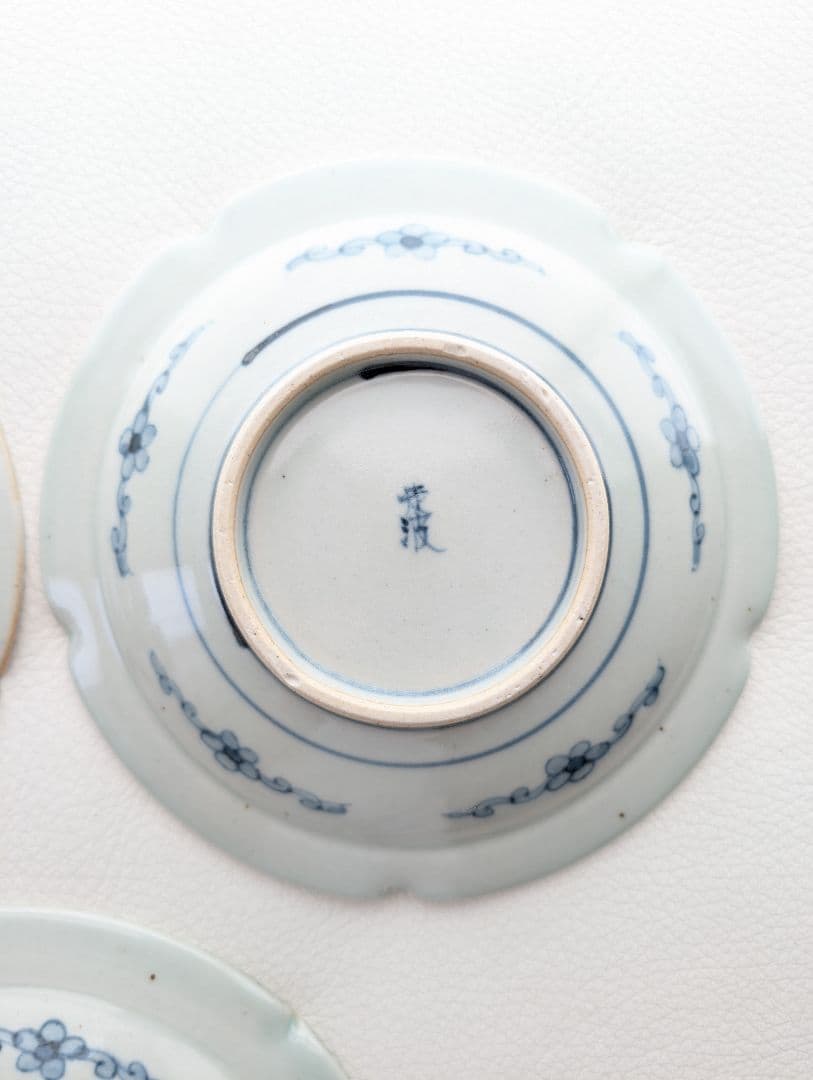 5客セット】佐藤走破 作 染錦 花文 皿 5.5寸 食器陶器