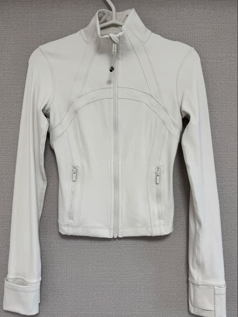 Lululemon Define Jacket Cropped Nuluサイズ4 Lululemon Cropped Define Jacket *Nulu - Solar Orange - lulu fanatics