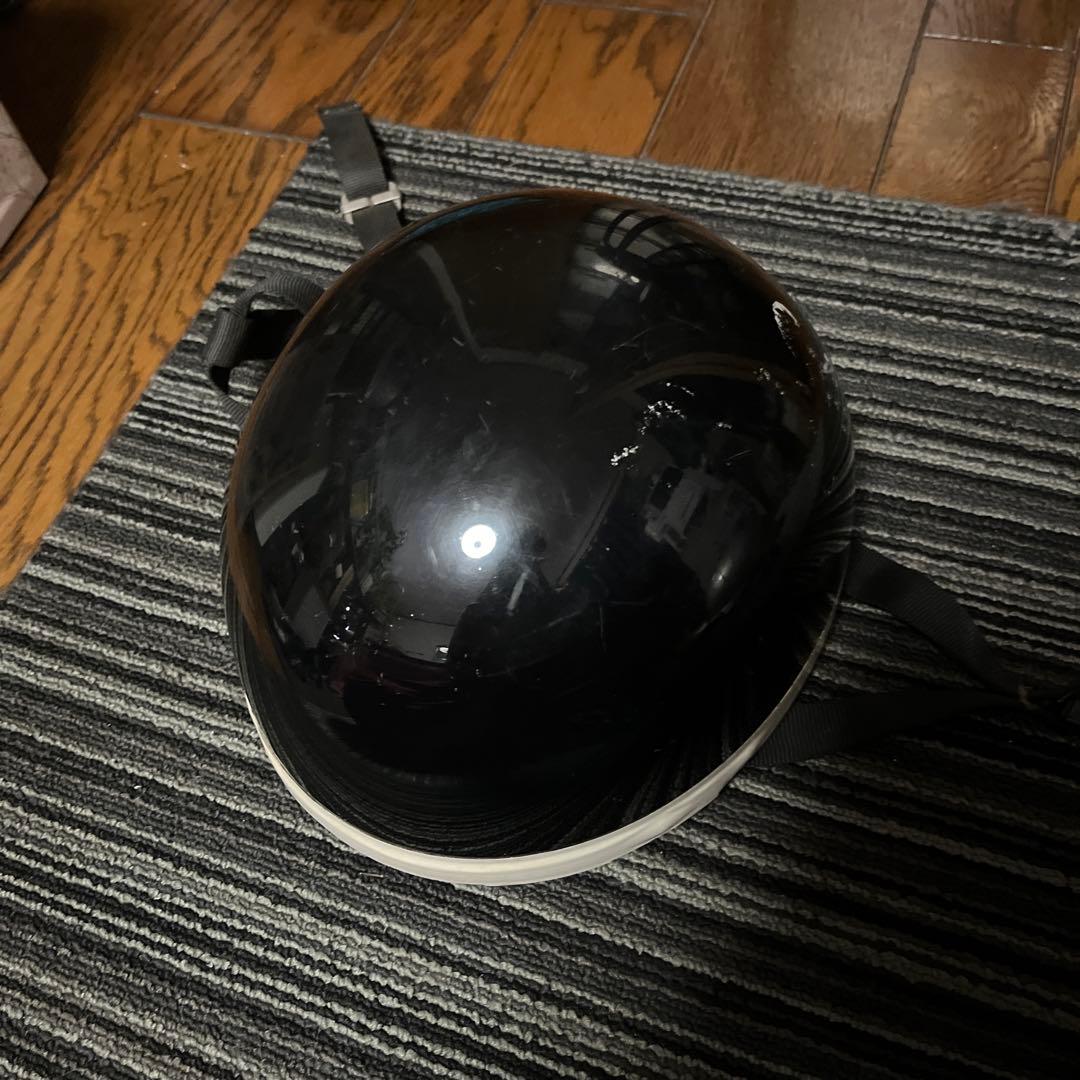 半キャップ ブラック つばなし ハンキャ バイク - メルカリ