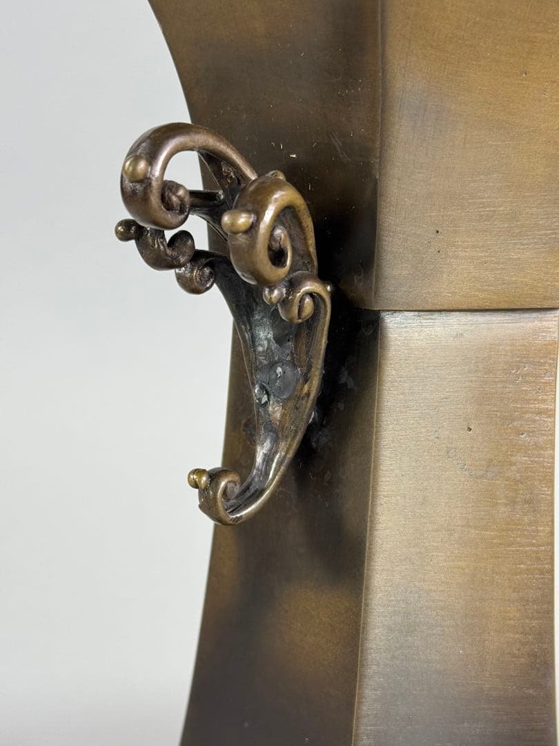 唐銅花器 いけばな 池坊 立花 古流 花瓶 華道具 高さ28.5cm 5kg