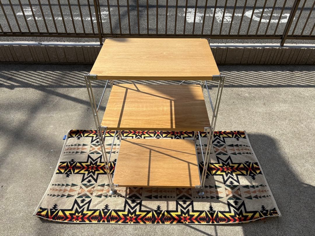 【中古・美品】無印良品 ステンレスユニットシェルフ　オーク材棚セット　小 ステンレスユニットシェルフ オーク材棚セット 小 | 無印良品