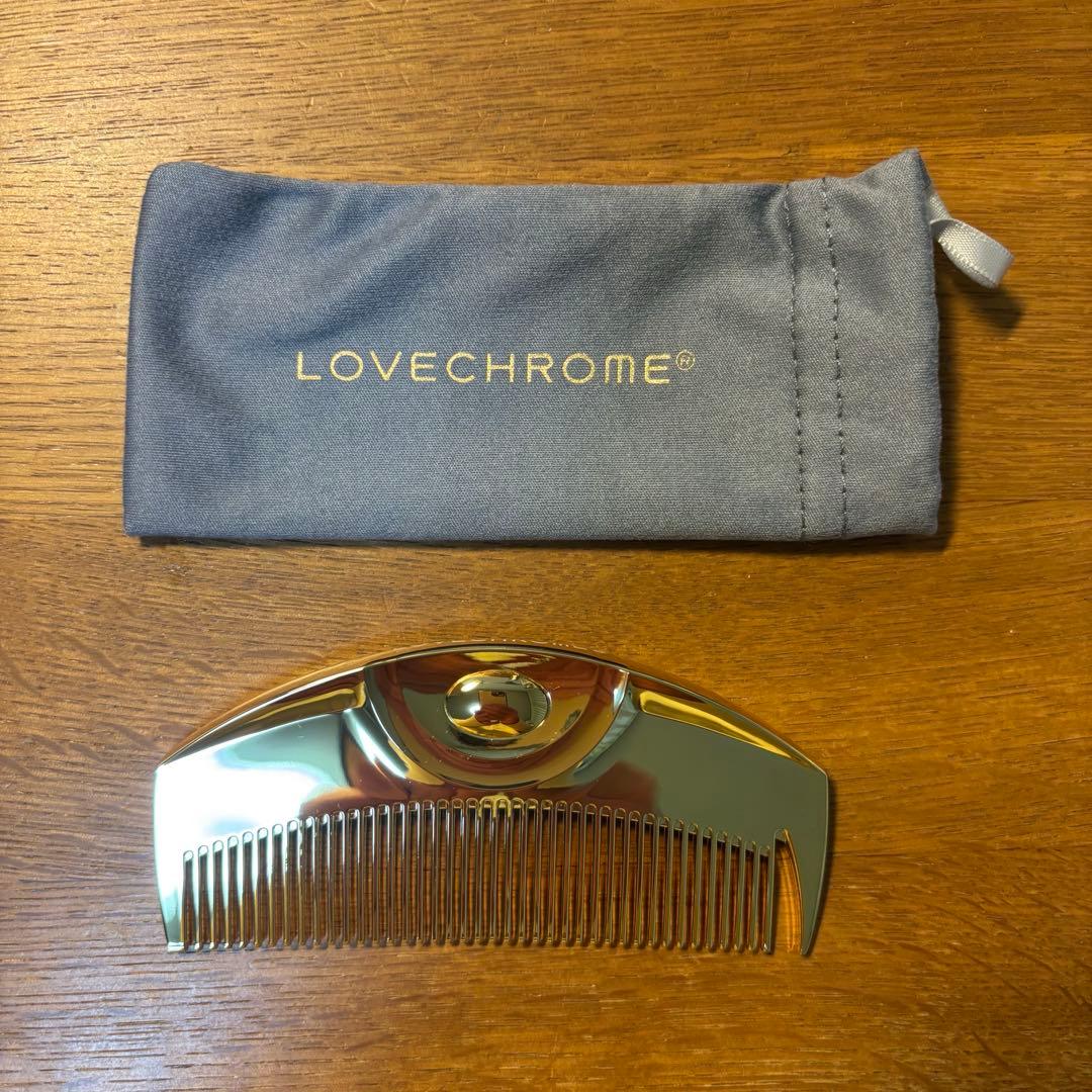 LOVECHROME】ゴールドコーム 収納ポーチ付き - メルカリ
