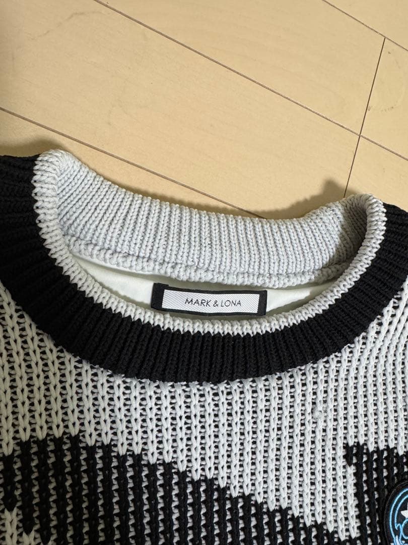 MARK&LONA カモフラージュニットセーター サイズ 48 - メルカリ