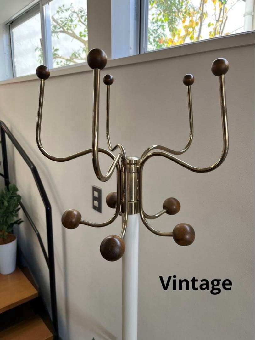 レトロモダン　コートハンガー　ミッドセンチュリー　70's ヴィンテージ　白 HOMEWARD [ホームワード] / イギリスヴィンテージ ミッドセンチュリー