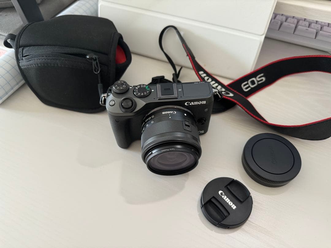 【新品級】Canon EOS M6レンズキットEF-M 15-45mm付属品あり Amazon | Canon ミラーレス一眼カメラ EOS M6 レンズキット(シルバー