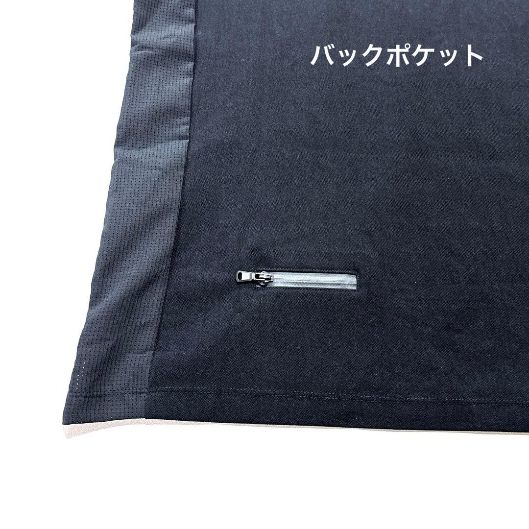 未使用品❗️TFW49 半袖ポロシャツ ブラック サイズ3 S程度 カモフラ襟