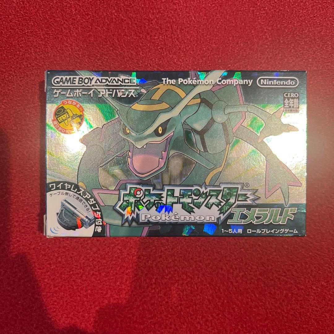 ✨美品✨ポケットモンスター エメラルド ワイヤレスアダプタ付 箱説明