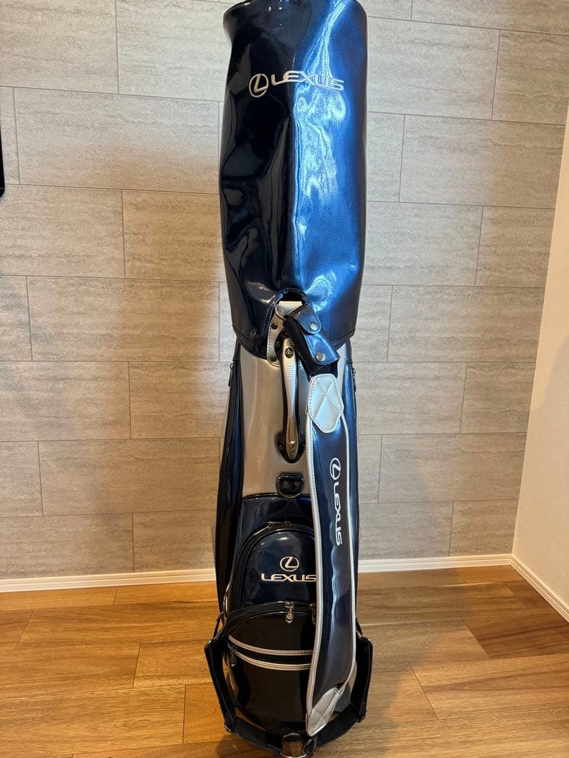 LEXUS ゴルフキャディバッグ ネイビー/シルバー - メルカリ