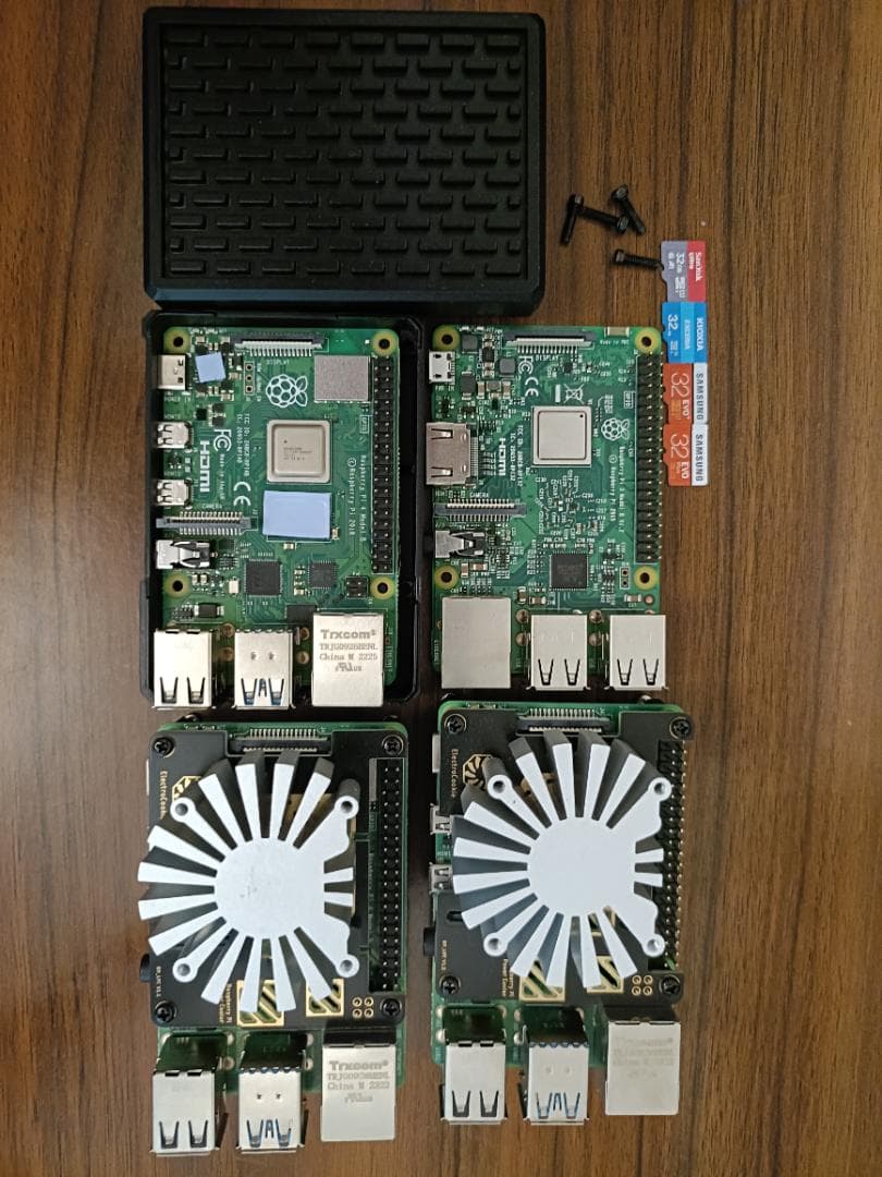 Raspberry Pi 4&3、ヒートシンクとSDカード付きセット Amazon.co.jp: Raspberry Pi 4（4GB技適マーク付き）/ 32GBのメモリ