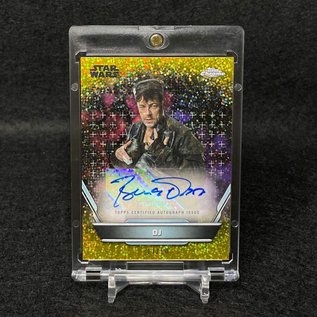 Topps Chrome STAR WARS ベニチオデルトロ 直筆サインカード - メルカリ