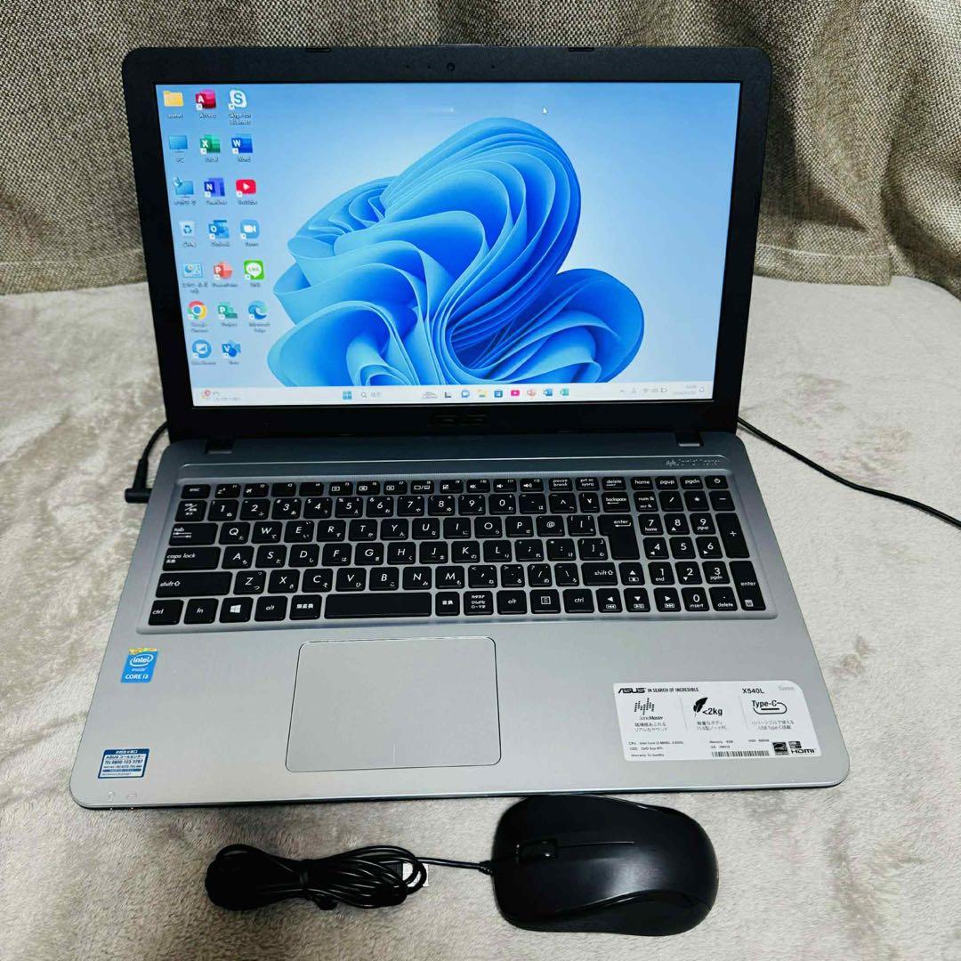 S275 ASUSノートパソコンWEBカメラSSDサクサク動くWindows11 - メルカリ