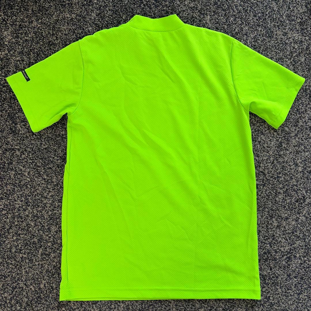 ジャックバニー 半袖 モックネック ゴルフウェア 黄緑系 サイズ5