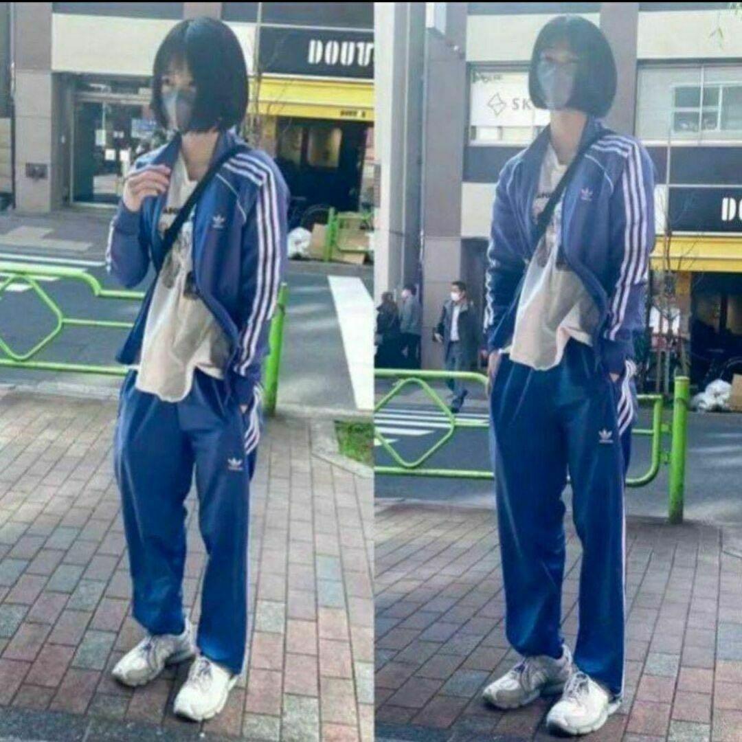 あのちゃん着❗️】adidas トラックパンツ ブルーバード XS - メルカリ
