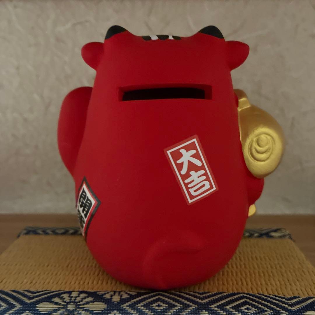 希少 赤べこ 貯金箱 福 縁起物 会津 郷土玩具 開運 陶器 - メルカリ