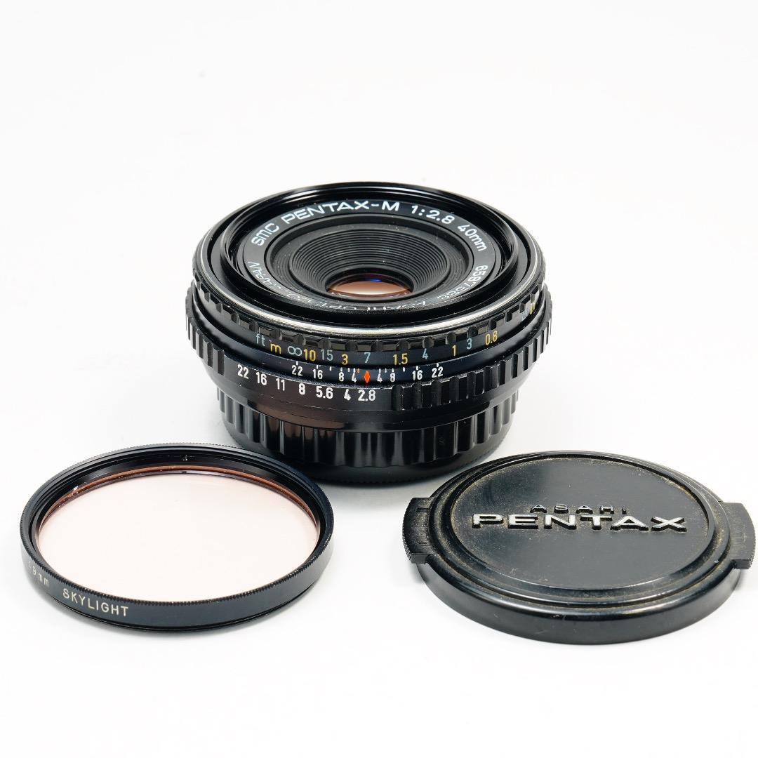 【美品】動作◎ SMC PENTAX-M 40mm F2.8 パンケーキ 586 超薄型・軽量パンケーキレンズ｜ペンタックス HD PENTAX-DA 40mmF2.8