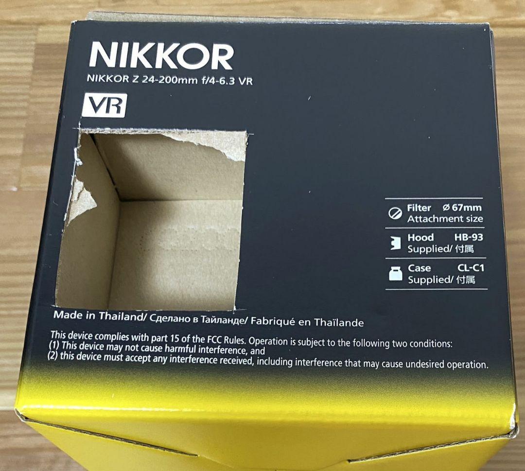 NIKKOR Z 24-200mm ｆ/4-6.3 VR　中古品