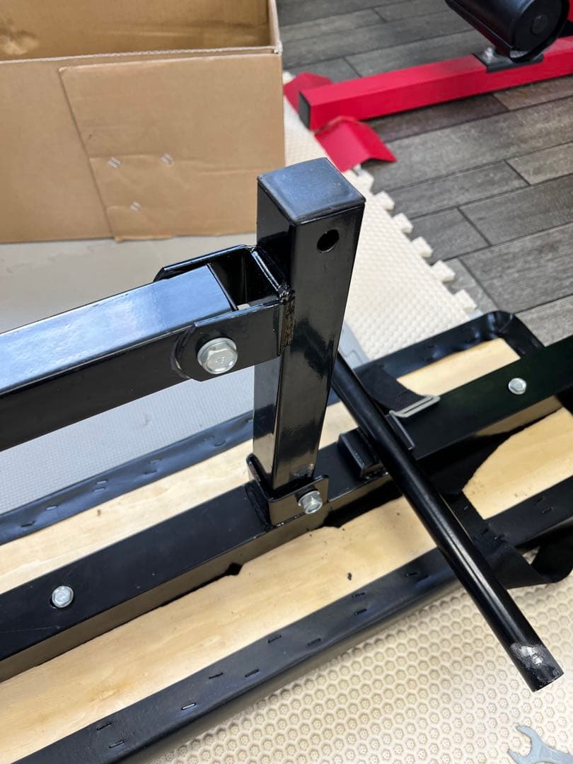 引取り限定 iROTEC トレーニングベンチ 黒/赤