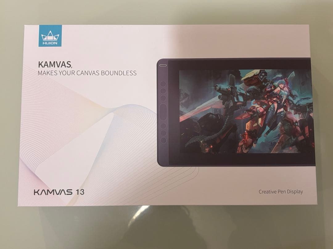 HUION KAMVAS13 GS1331 液タブ　グリーン 液タブ 液晶タブレット 絵描き イラスト 高性能 薄型 Win MacOS対応