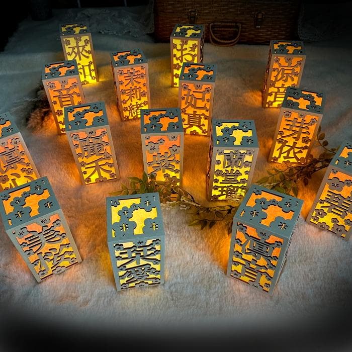 お名前ランプカバー*桃の節句* ぼんぼり 初節句 ひな祭り - メルカリ