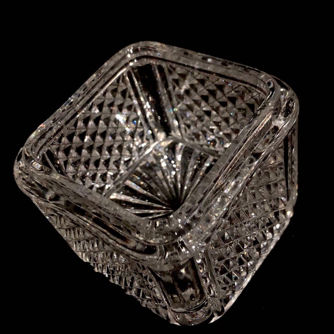 Baccarat バカラ/※ 刻印有 ディアマン・ビゾー 蓋物 義山 球型 バカラ