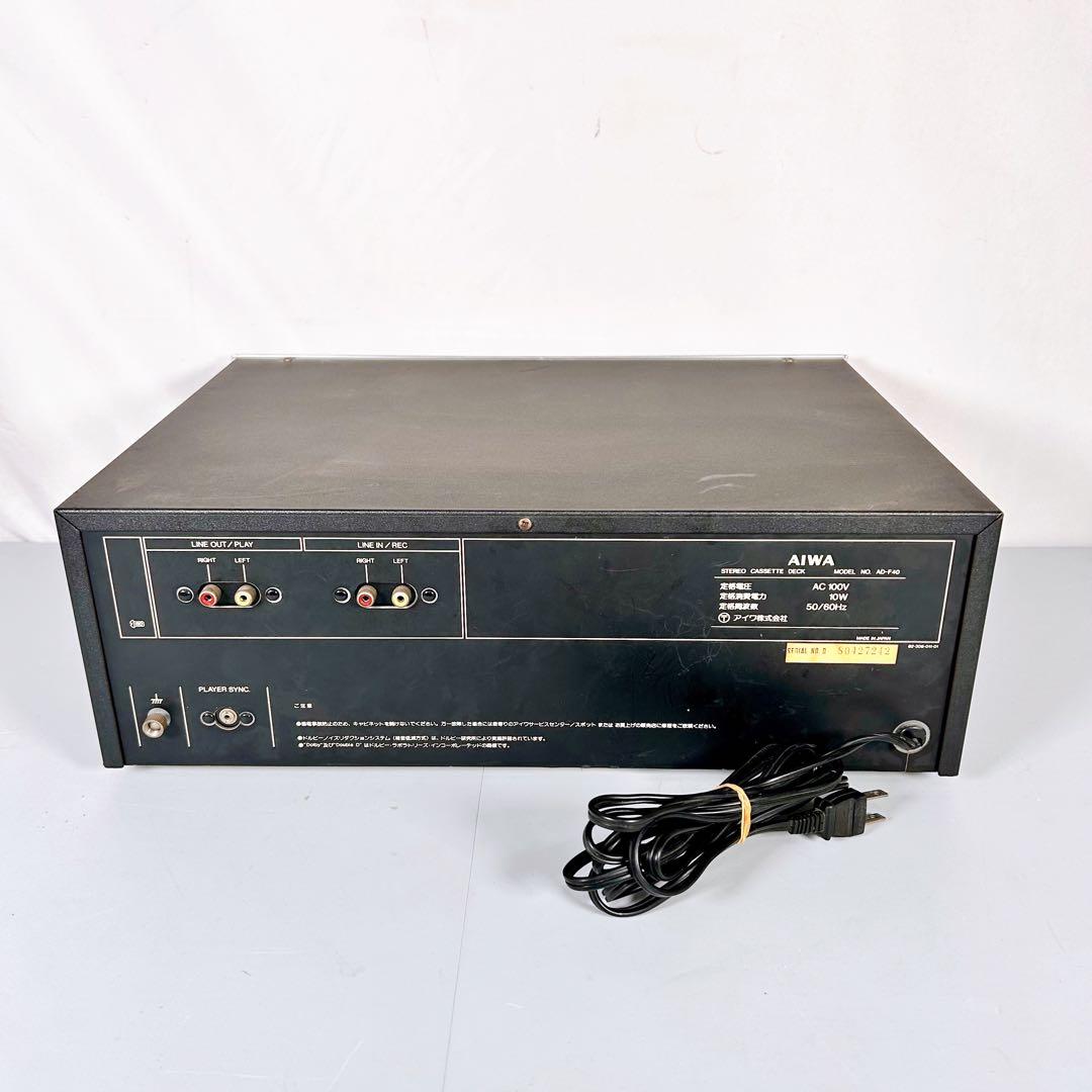 AIWA アイワ ステレオカセットデッキ AD-F40 ジャンク - メルカリ
