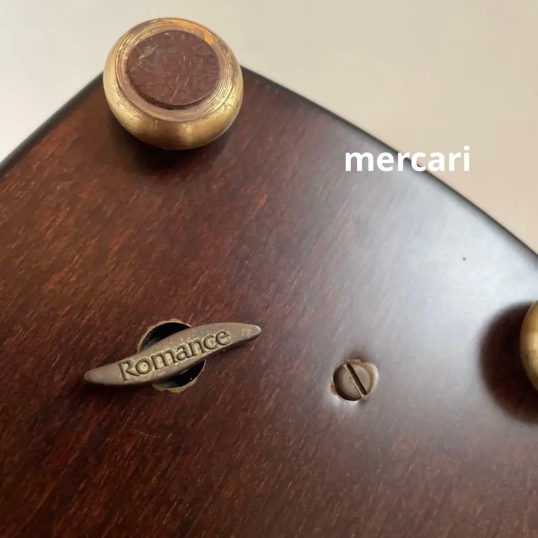 REUGEリュージュ オルゴール クルミ無垢材象嵌細工ボックス
