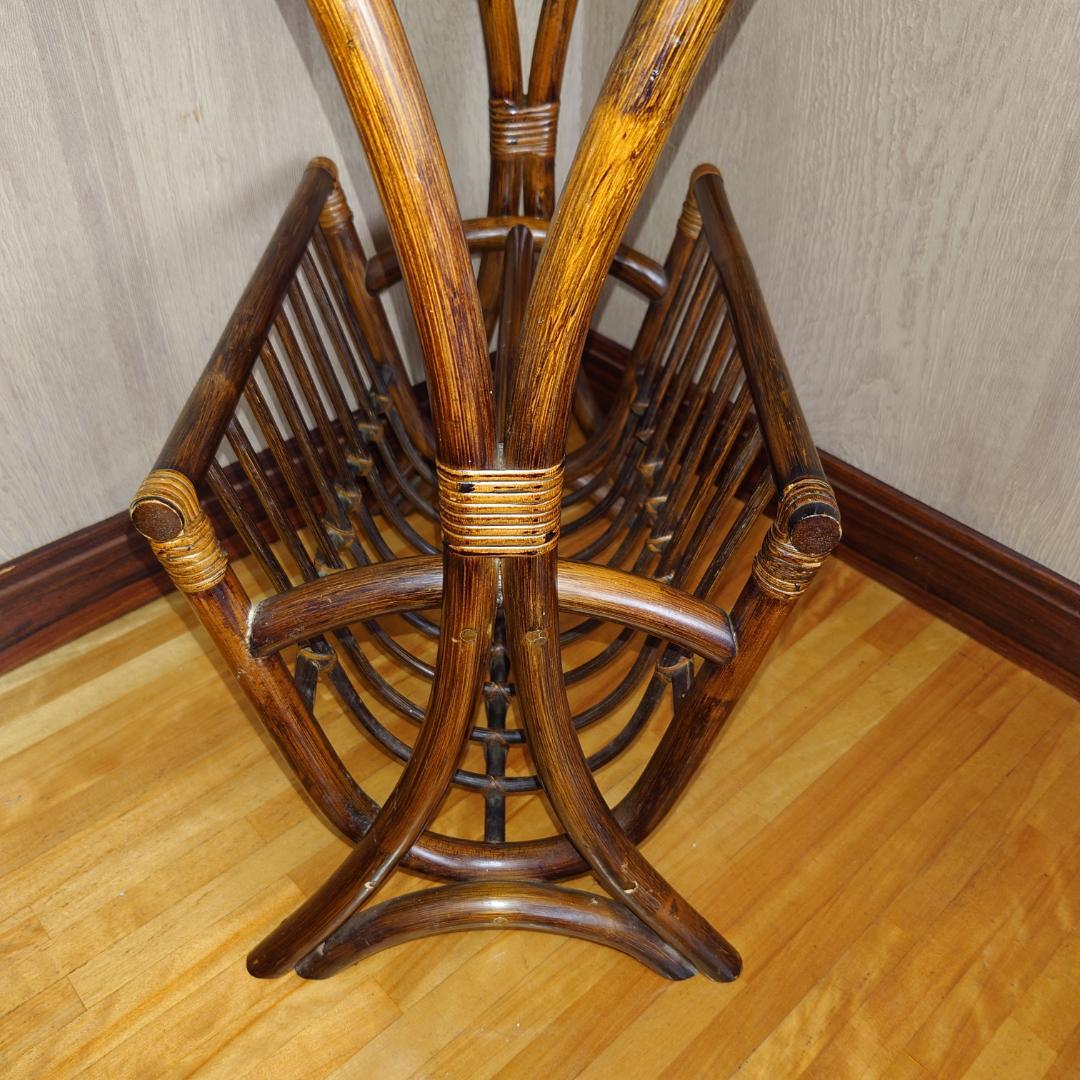 ラタン製マガジンラック ブラウン【匿名配送】 - メルカリ