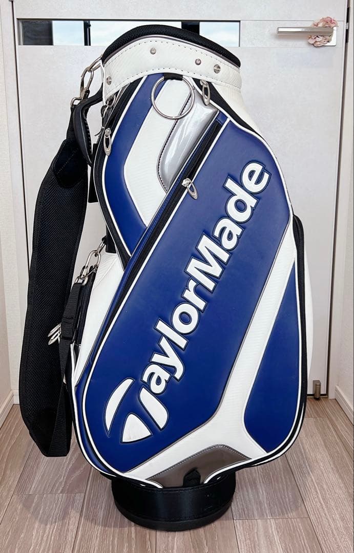 TaylorMade ゴルフバッグ 青/白 TaylorMade Cart Lite White-Light Blue Golf Bag | Boyne Country Sports