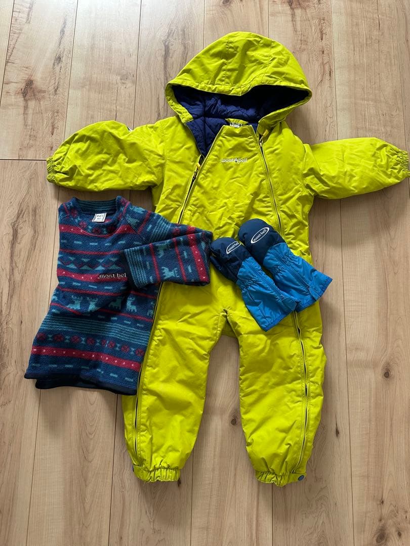 mont-bell子供用スキーウェアセット（90サイズ） - メルカリ