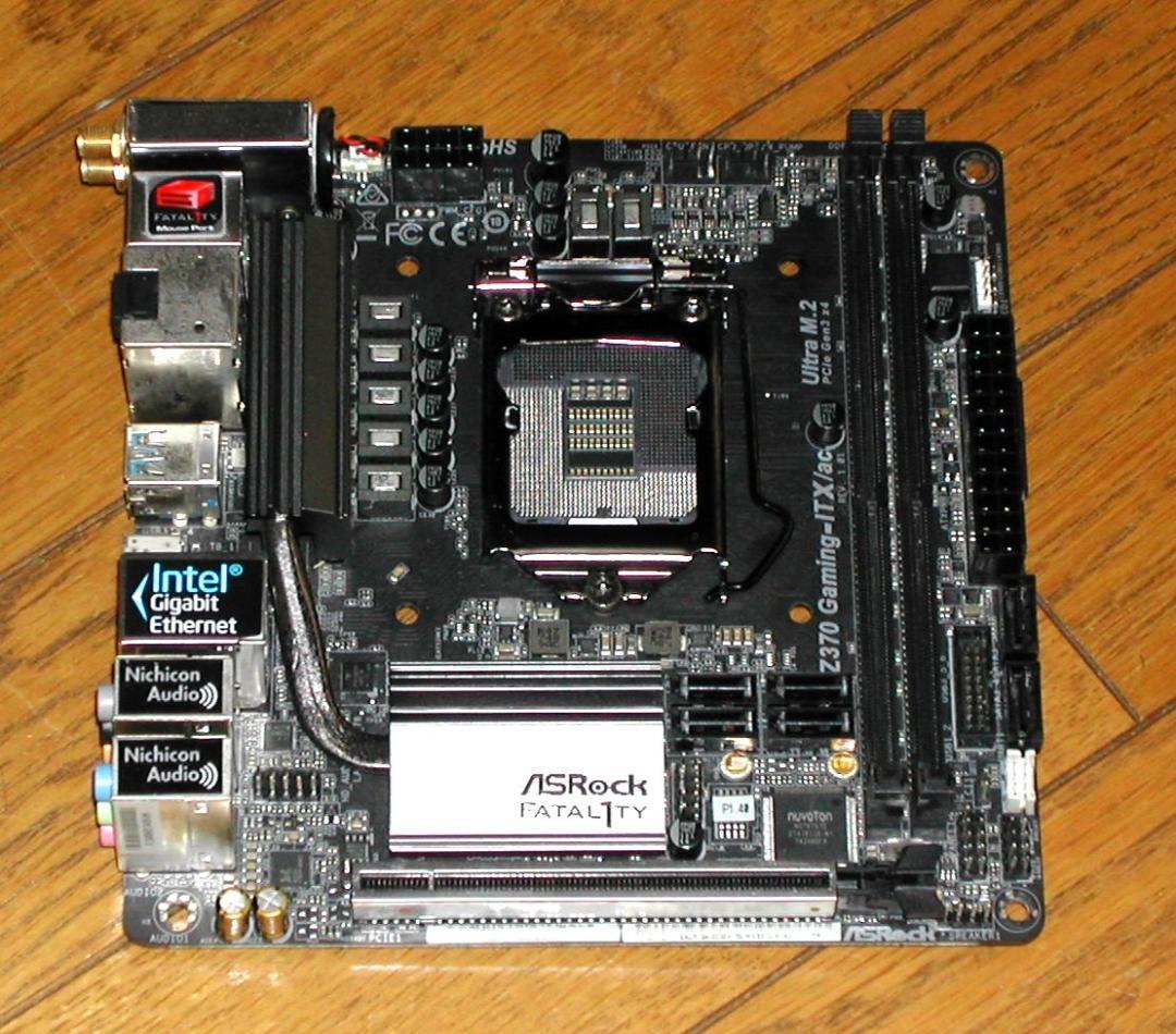 ASROCK　Z370 GAMING-ITX/ac　LGA1151 Amazon | ASRock Intel Z370 チップセット搭載 Mini ITX マザーボード