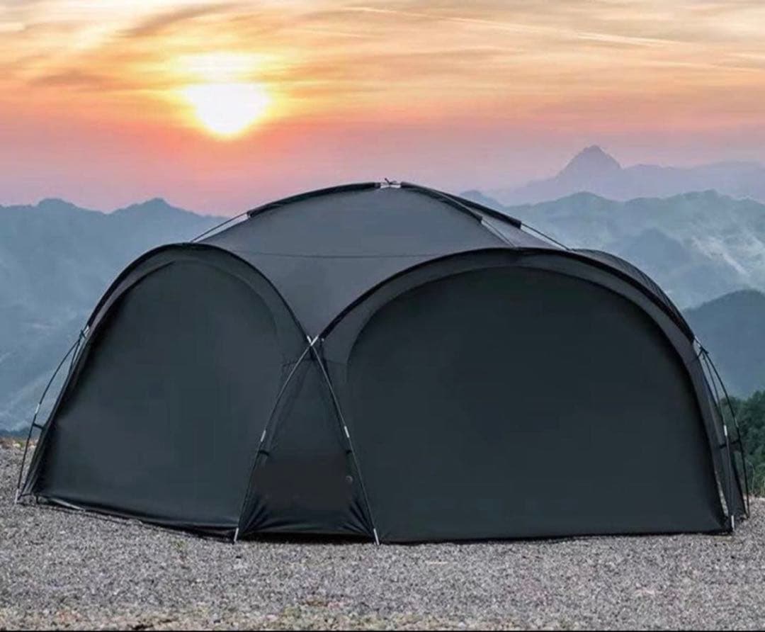 新品未使用　シェードテント　オールブラック　2枚カーテン布付き NatureHike（ネイチャーハイク） Naturehike BLACKDOG BIG トンネル