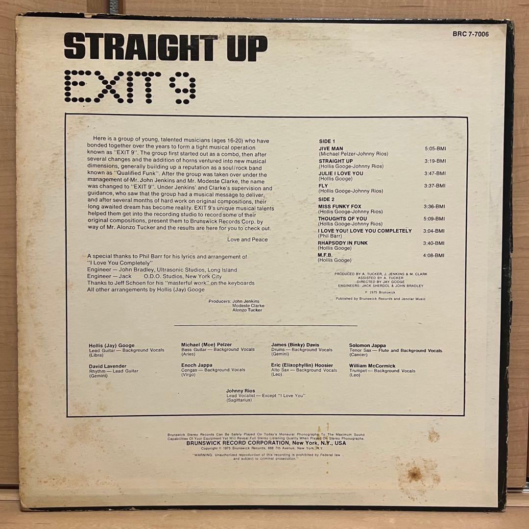 EXIT 9 STRAIGHT UP レコード