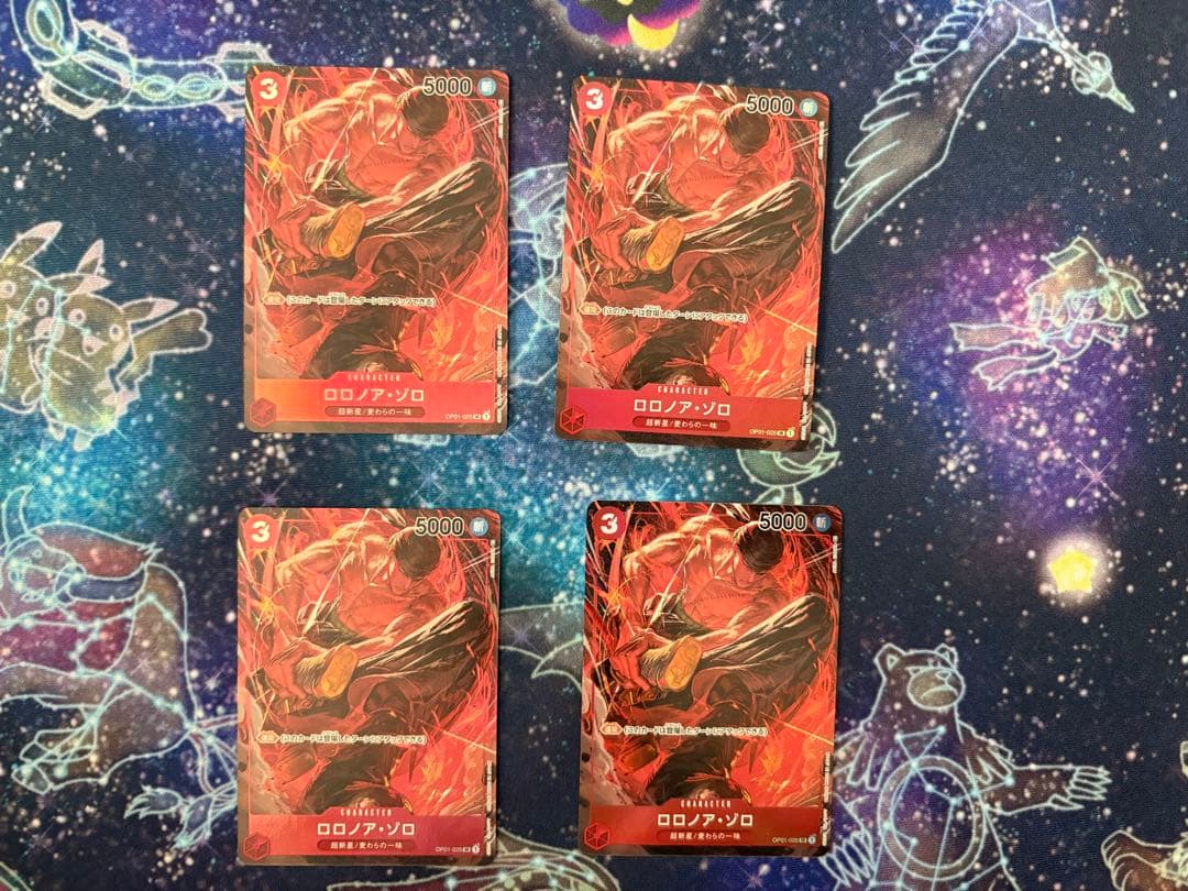 ゾロ OP01-025 SR パラレル4枚 ロロノア・ゾロ(OP01-025)(illust.AKIRA EGAWA) | SR/パラレル