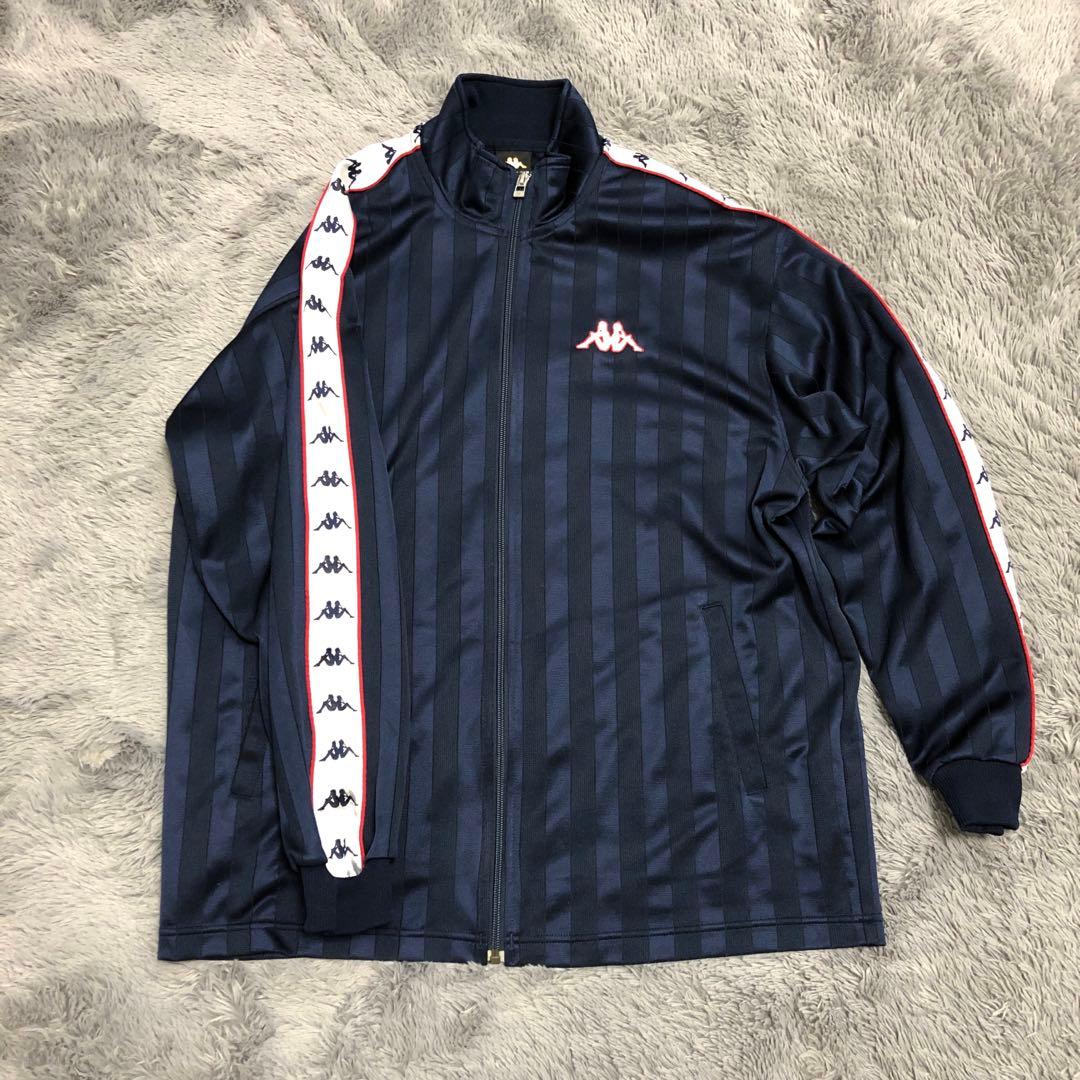 90s 黒タグ kappa カッパ ジャージ セットアップ ネイビー - メルカリ