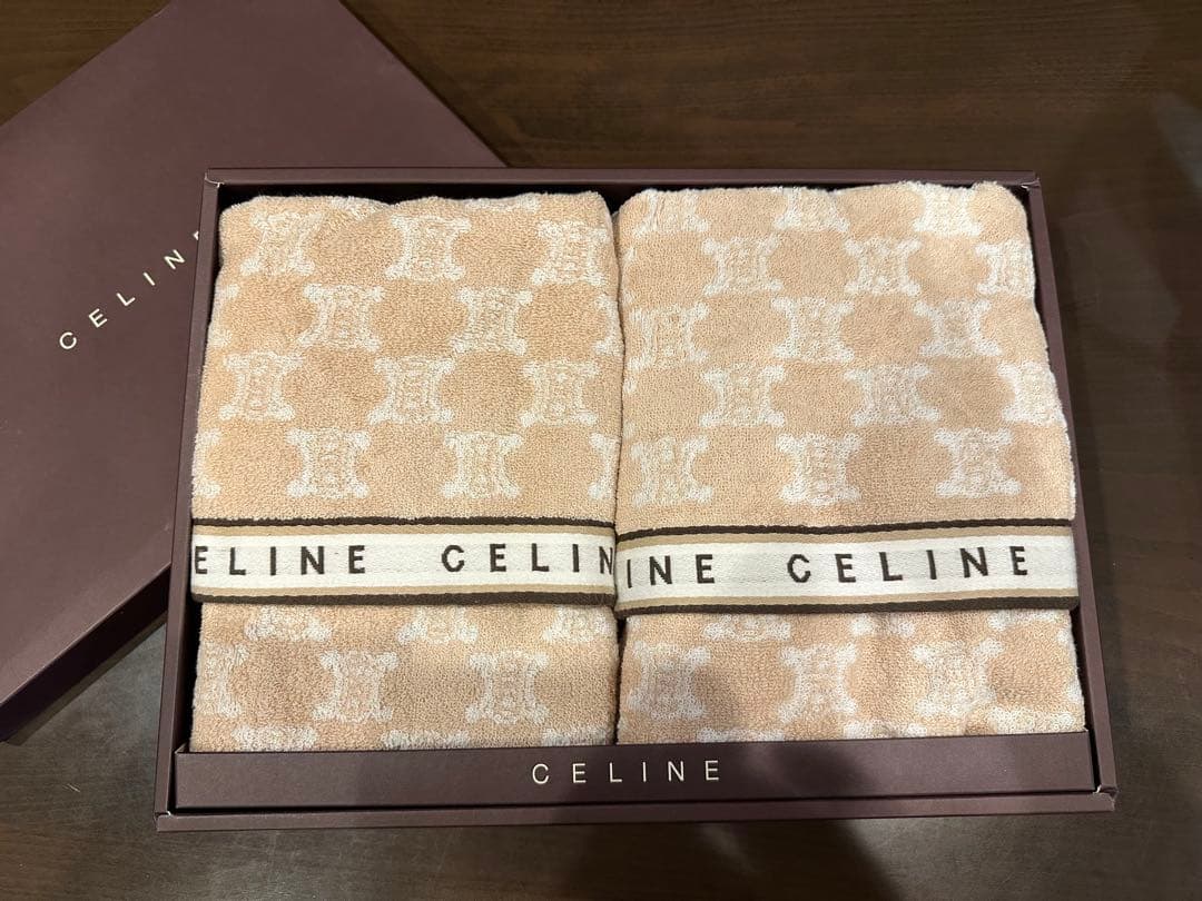 CELINE バスタオル マカダム柄 60×120cm 2枚セット - メルカリ