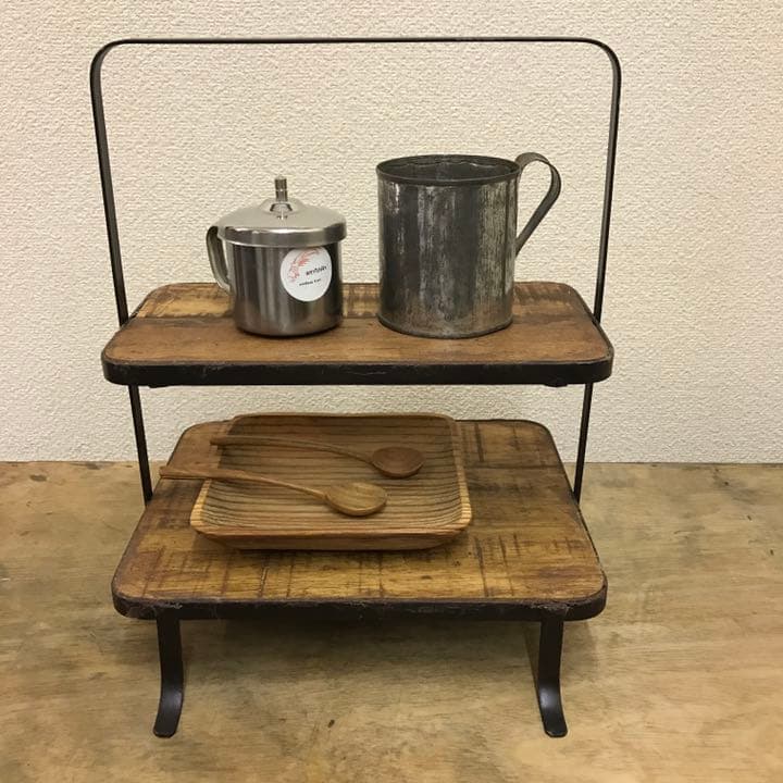古材とアイアンの1ハンドルシェルフ 古材とアイアンの1ハンドルシェルフ