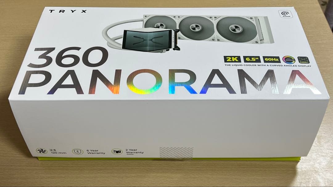 TRYX Panorama 360 ホワイト 6.5インチ AMOLEDクリーン Amazon.com: TRYX Panorama 360 ARGB SE White Curved Screen 360mm