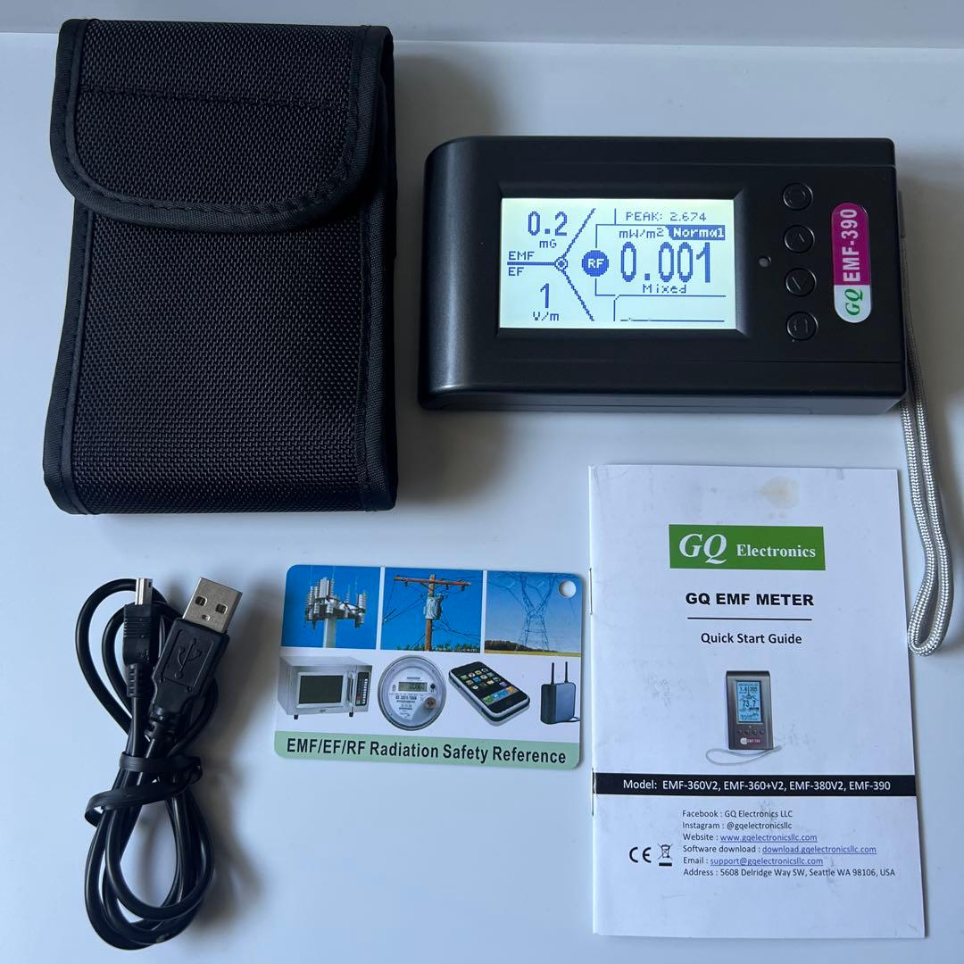 電磁波測定器 GQ EMF-390 - メルカリ