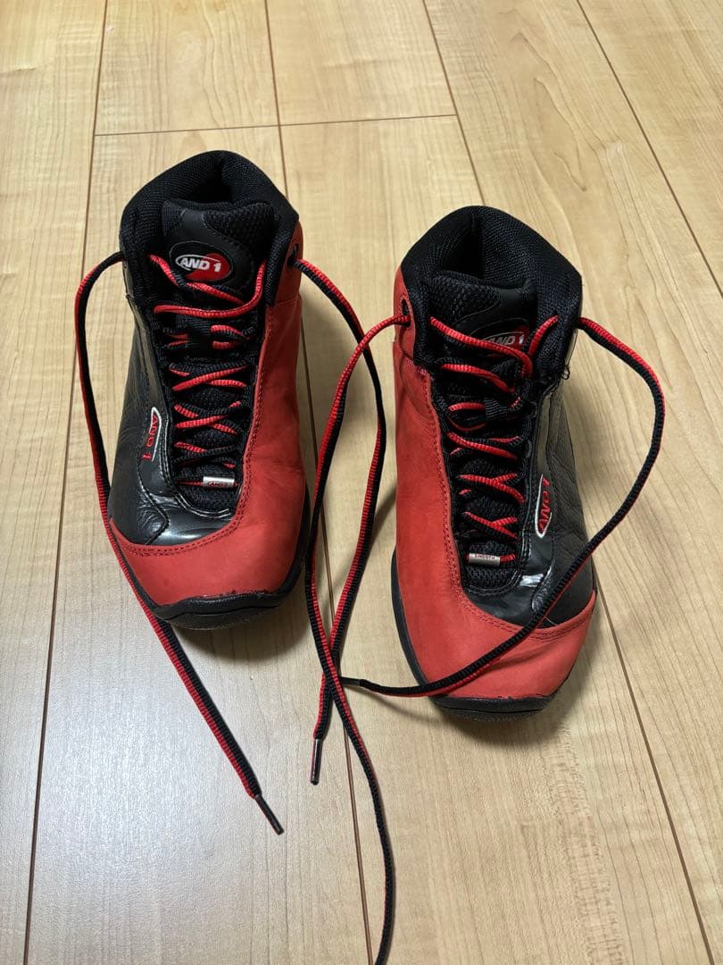 AND1 TAICHI MID アンドワン タイチミッド 赤黒 26.5 - メルカリ