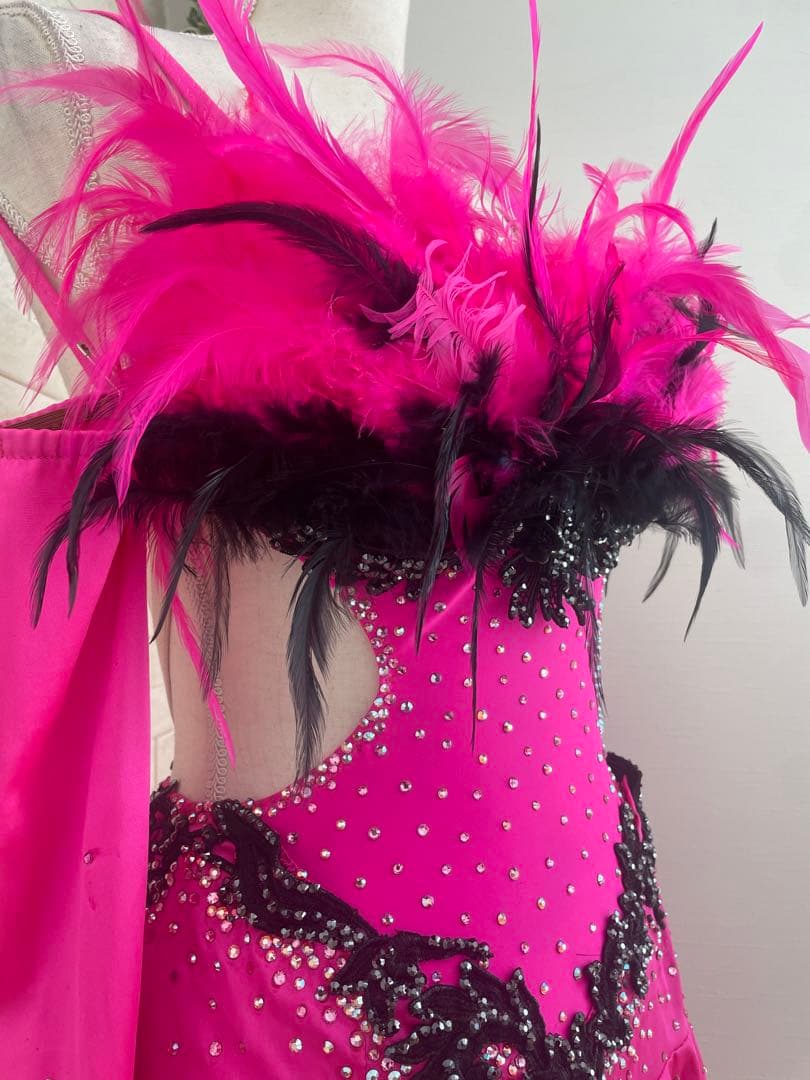 社交ダンス【TAKADANCE】ラテンドレス タカダンドレス ピンク - メルカリ