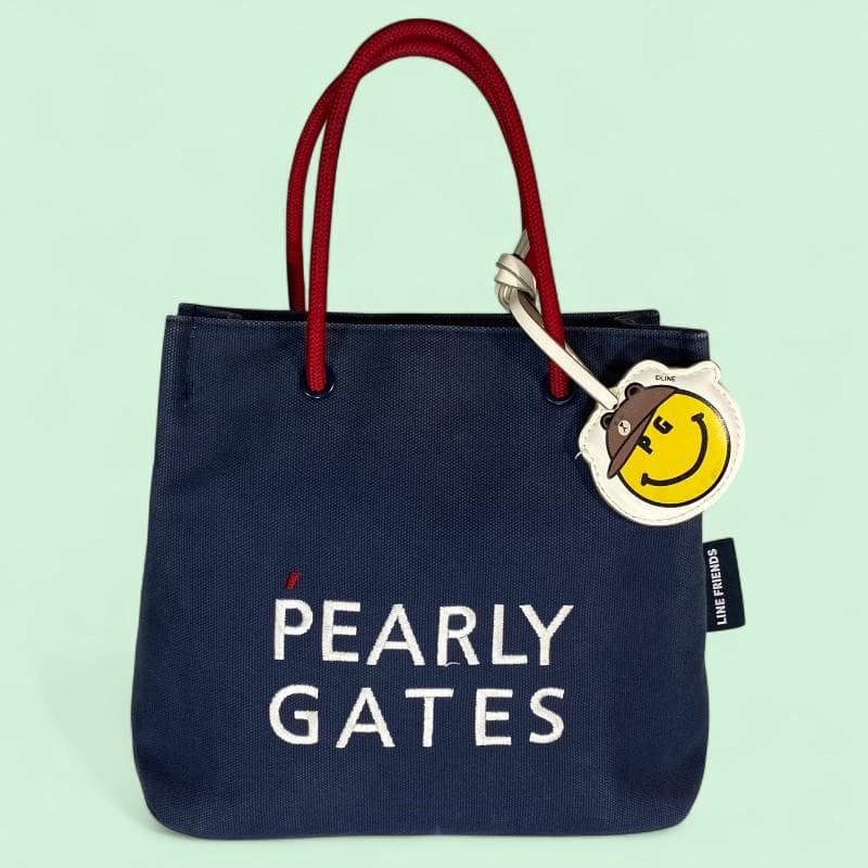LINE×PEARLYGATES パーリーゲイツ トートバッグ ネイビー ゴルフ
