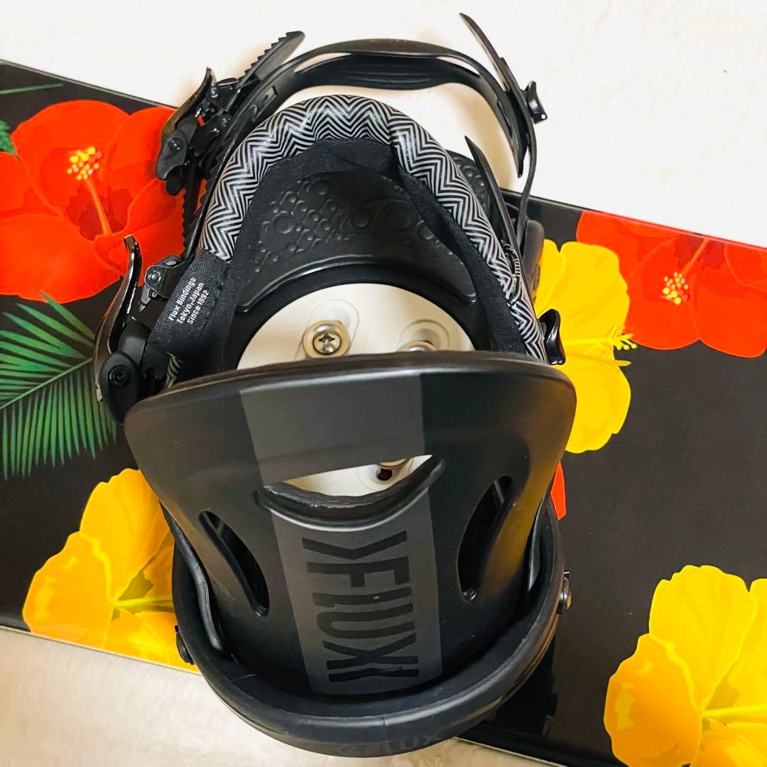 未使用に近い】SLQ146cm FLUX(M)スノーボードビンディングセット