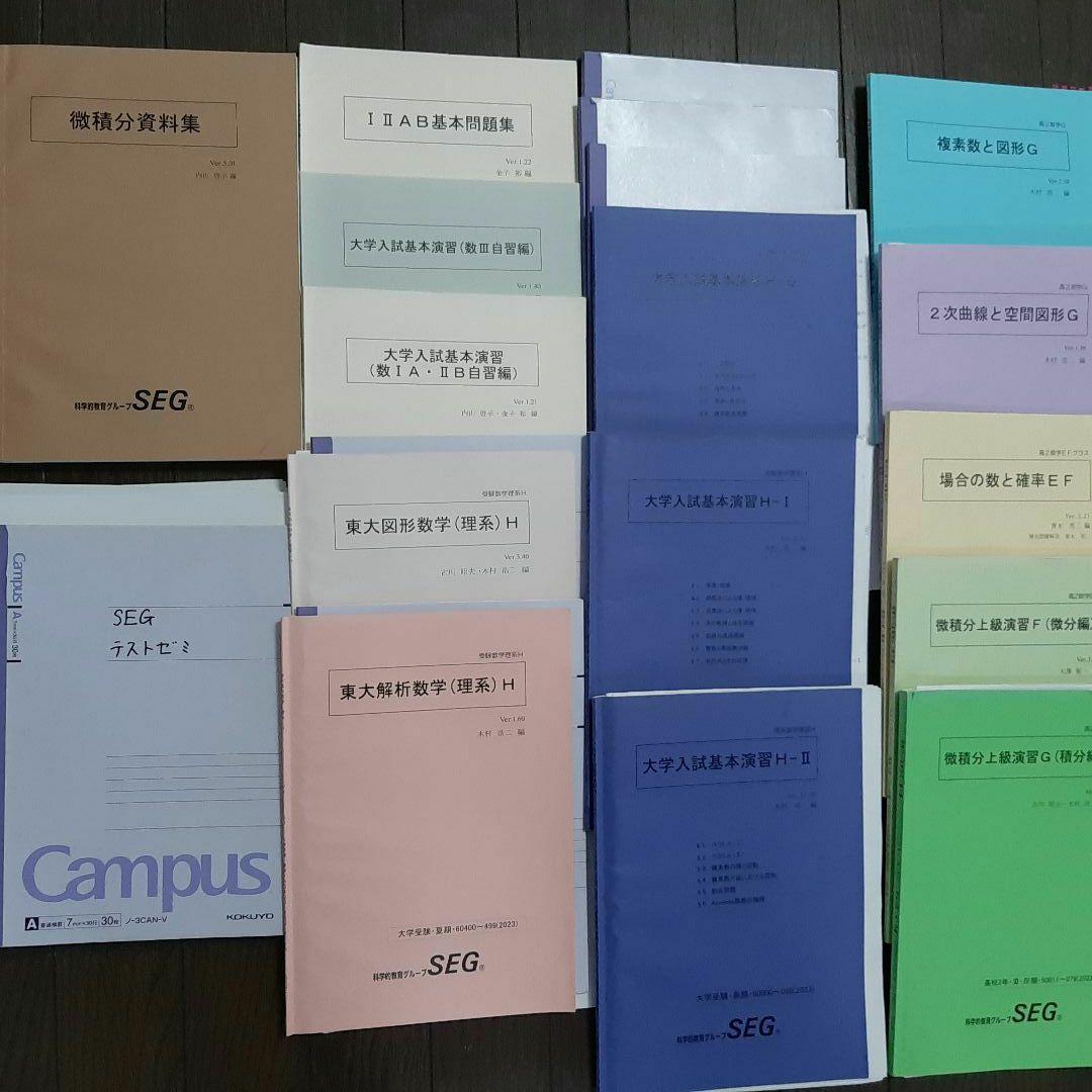 SEG数学教材セット テキスト、ノート、プリント - メルカリ