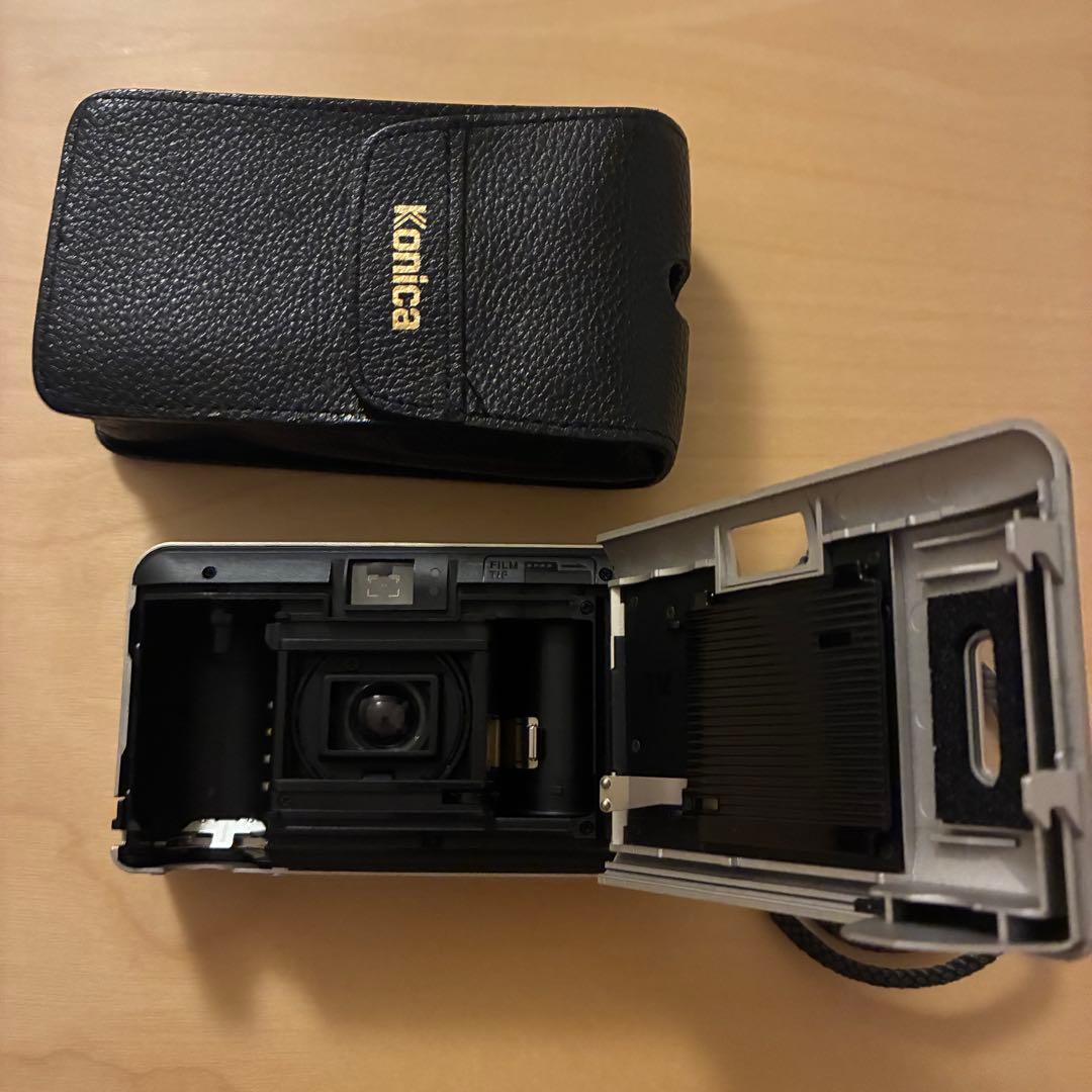 完動品 美品】Konica BiG mini Rhodium 純正ケース