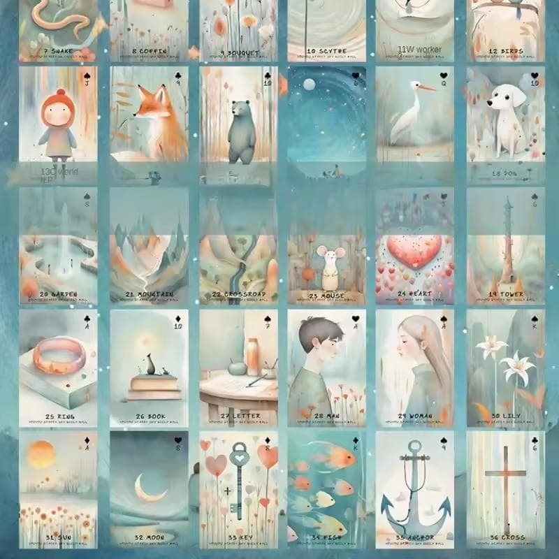 正規品ルノルマンカード】ゆめかわいい✨アンティークなおとぎ話のよう