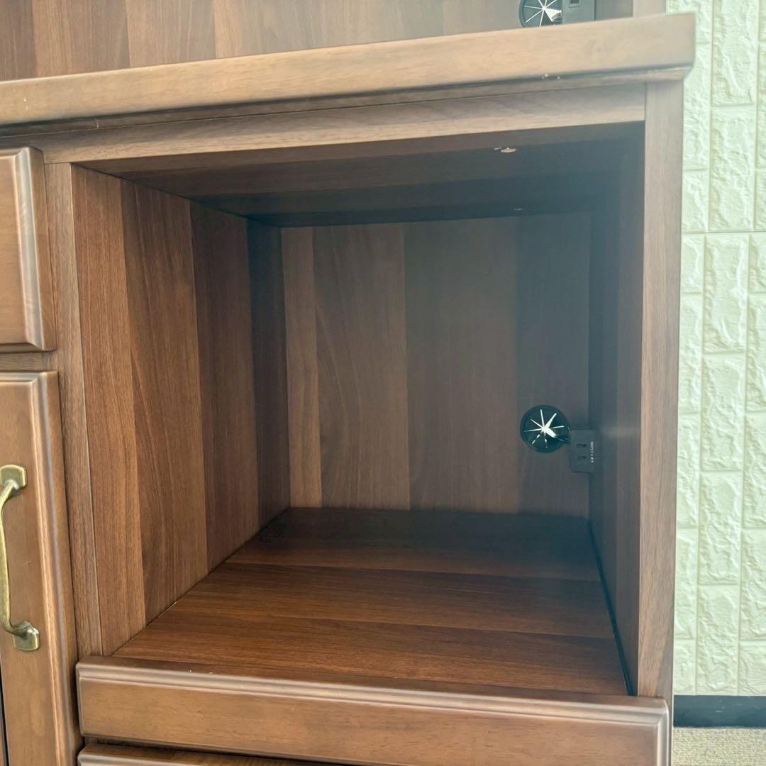 しゅう◎即購入歓迎様専用✨ニトリ キッチンボード 食器棚 ブラウン系