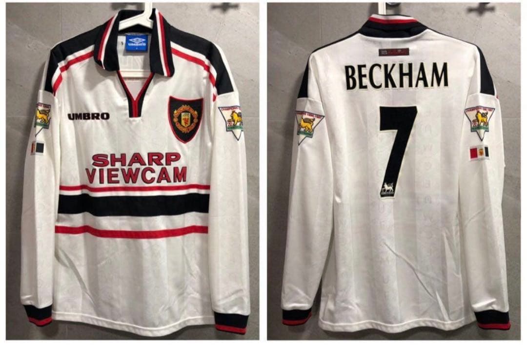 98-99 マンチェスターユナイテッド アウェイ サッカー 背番号7