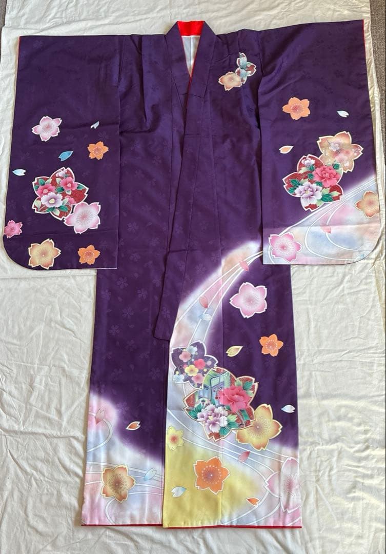 特別値引き 美品中古 七五三用 着物2点セット7歳用 おまけ付き - メルカリ