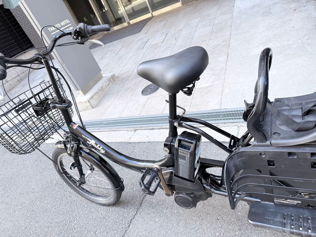 子供乗せ ヤマハ 電動アシスト自転車 チャイルドシート付き ブラック