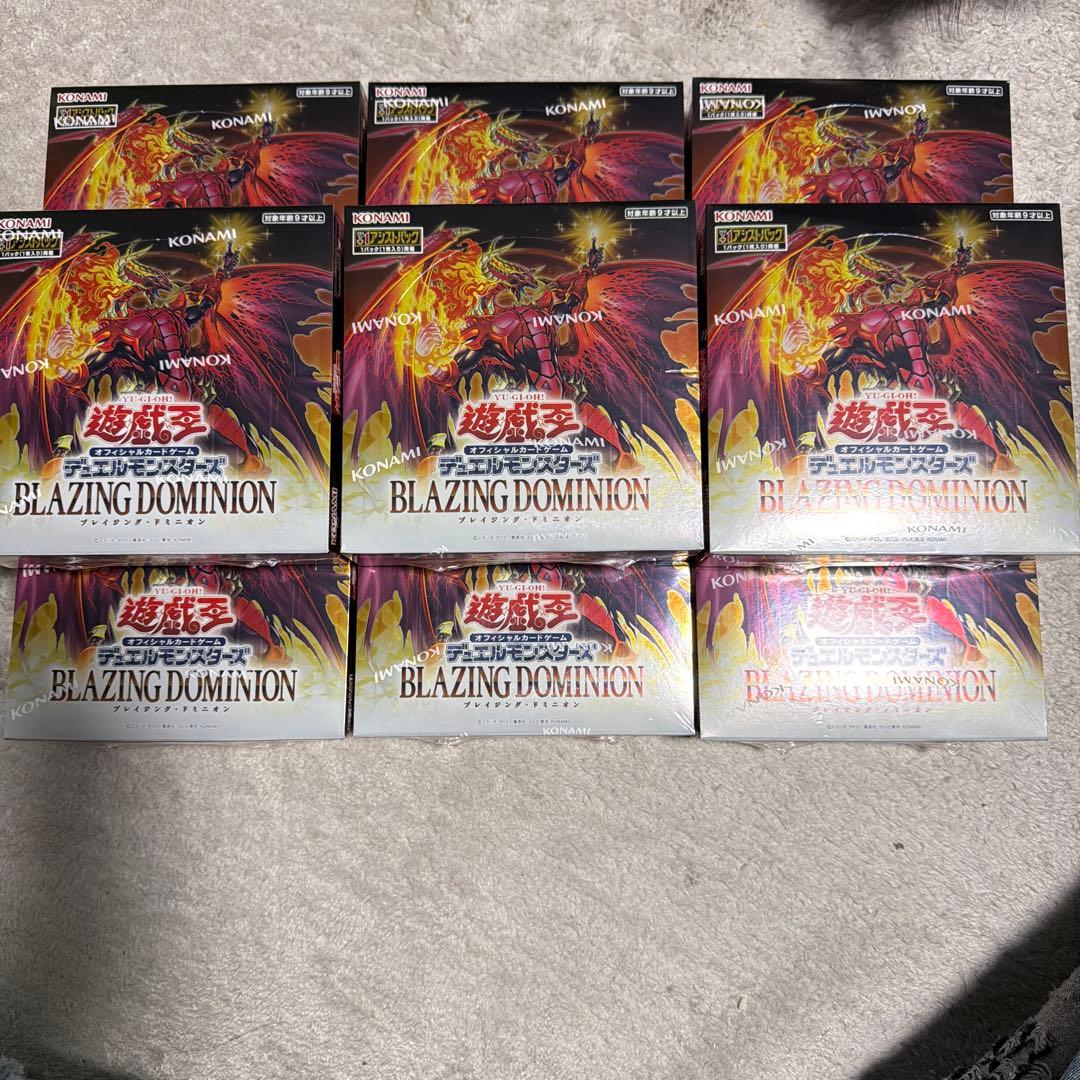 遊戯王OCG ブレイジングドミニオン 9BOX シュリンク付き コナミデジタルエンタテインメント 遊戯王OCG BLAZING DOMINION